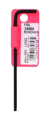 Afbeeldingen van Bondhus stiftsleutel lang, kogelkopinbus, metrisch, gelabeld