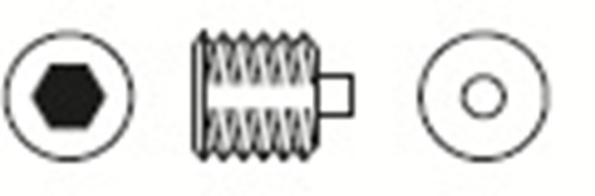 Afbeeldingen van Artitec Inbusbout voor rvs deurkruk
