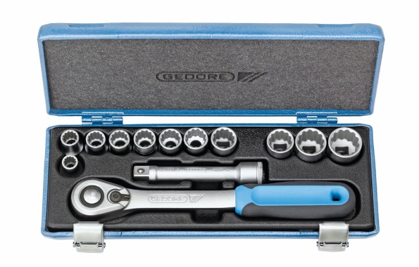 Afbeeldingen van GEDORE Dopsleutelset 1/2" 13-delig D 19 KMU-20