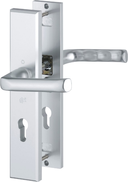 Afbeeldingen van HOPPE Veiligheids deurkrukgarnituur London pc72 f1, 113/2235/2214, massief rechthoekig, deurdikte 35-40mm