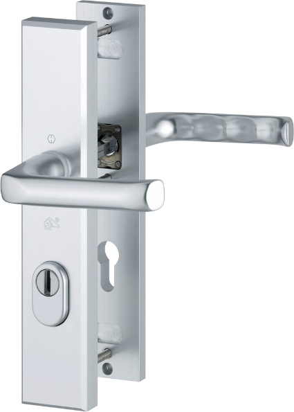 Afbeeldingen van HOPPE Veiligheids deurkrukgarnituur London pc55 f1, 113/2236za/2214, met kerntrekbeveiliging