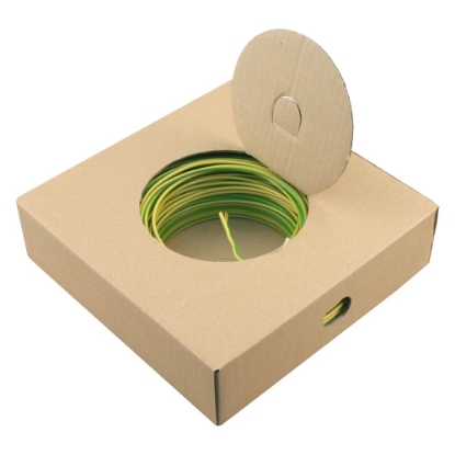 Afbeeldingen van Vd-installatiedraad geel/groen Eca 2.5mm2, 100 meter.