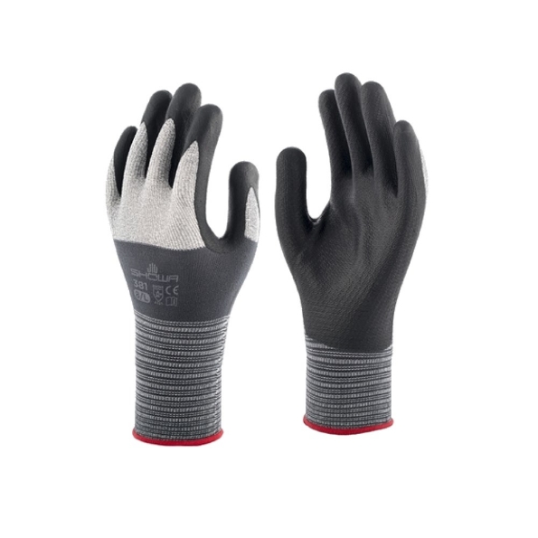 Afbeeldingen van Showa Werkhandschoen 381 zwart 7/M