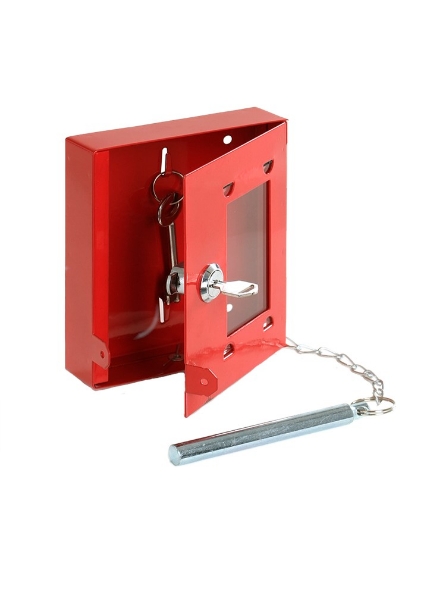 Afbeeldingen van De Raat Security Noodsleutelkastje Noodsleutelkastje met hamer