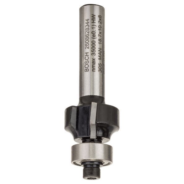 Afbeeldingen van Bosch Afrondprofielfrezen met aanlooplager, dubbelsnijdend hm r=3x10,5x8