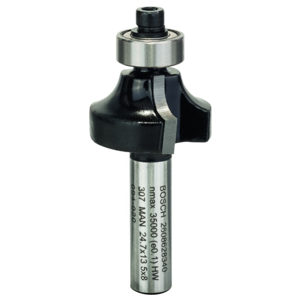 Afbeeldingen van Bosch Afrondprofielfrezen met aanlooplager, dubbelsnijdend hm r=6x13,5x8