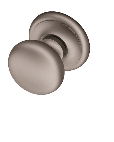 Afbeeldingen van Opentech Knop rozet rond Vast PVD Svezia white pearl pvd+