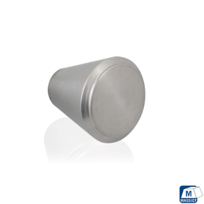 Afbeeldingen van GPF bouwbeslag Meubelknop, rond 20 mm RVS geborsteld 5545.20