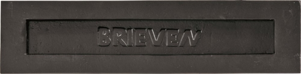 Afbeeldingen van Wallebroek Briefplaat met tekst: BRIEVEN Zaandam 330mm