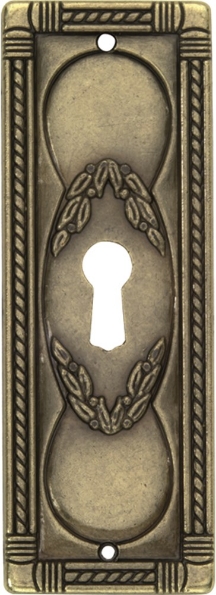 Afbeeldingen van Wallebroek Sleutelplaat Zamaco zamac verbronsd