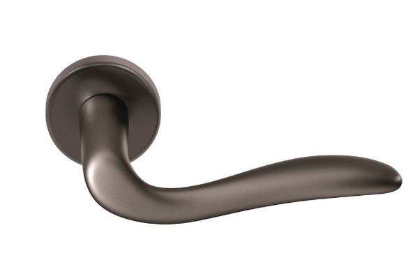 Afbeeldingen van Opentech Krukstel rond rozet PVD Soiano Claq black pearl