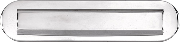 Afbeeldingen van Mi Satori Briefplaat ovaal glans chroom