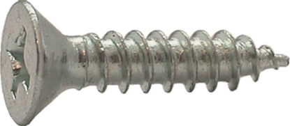 Afbeeldingen van Kelfort plaatschroef elektrolytisch verzinkt, plat verzonken kop met phillips kruis      4.8x16