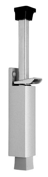 Afbeeldingen van DENI Deurvastzetter 32 x 242mm schootuitslag 90mm zilvergrijs