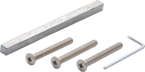 Afbeeldingen van Hoppe bevestigingsset met snelstift voor inbraakwerende deurkrukgarnituren (kruk/kruk)