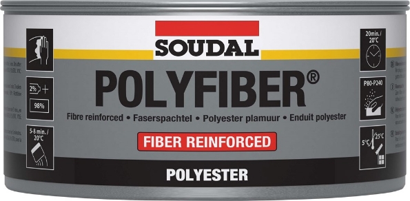 Afbeeldingen van Soudal Body Repair Polyfiber 1,5kg