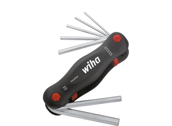 Afbeeldingen van Wiha Multitool PocketStar Zeskant 7-delig SB-versie met euroslot ophanger 351P