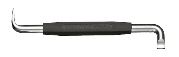 Afbeeldingen van Stahlwille Haakse schroevendraaier sleuf 10546-4 1,2X8,0 mm
