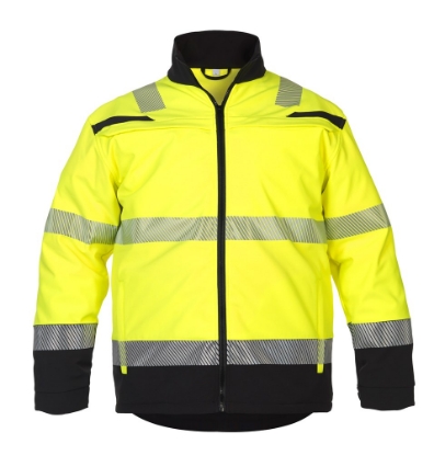 Afbeeldingen van HYDROWEAR Telford softshell fluor zwart/geel S