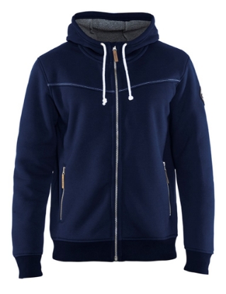 Afbeeldingen van Blåkläder Hoodie met warme voering 4933 Marine Blauw XL