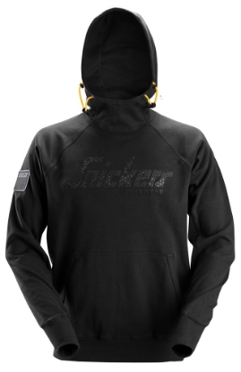 Afbeeldingen van Snickers Workwear Logo Hoodie 2881 zwart XS