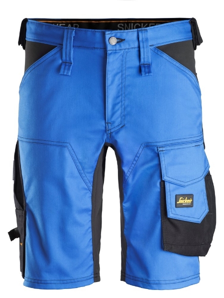 Afbeeldingen van Snickers Workwear AllroundWork, Stretch Korte Broek 6143 blauw/zwart 60
