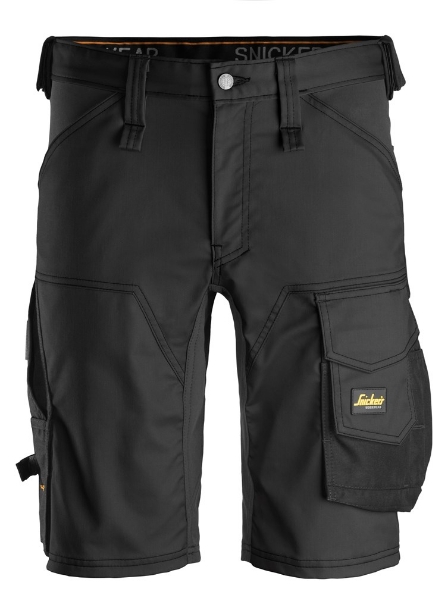 Afbeeldingen van Snickers Workwear AllroundWork, Stretch Korte Broek 6143 zwart 60