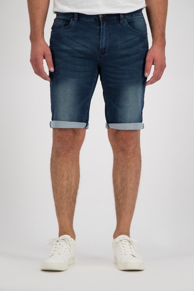Afbeeldingen van 247 Jeans Heren Short Elm J04 Palm Slim licht Blauw W42