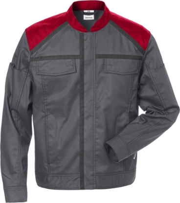 Afbeeldingen van FRISTADS Jack 4555 STFP Grijs/rood 3XL