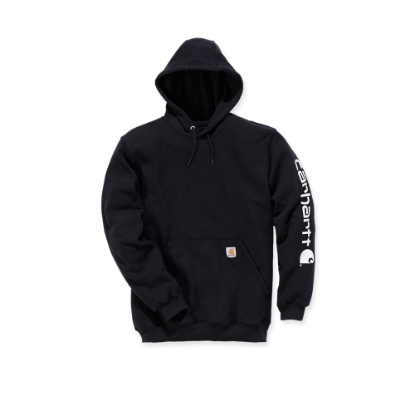 Afbeeldingen van Carhartt Loose fit midweight logo sleeve graphic sweatshirt K288 zwart 2XL