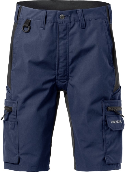 Afbeeldingen van FRISTADS Service Korte Broek Stretch 2702 PLW Marineblauw/zwart C66