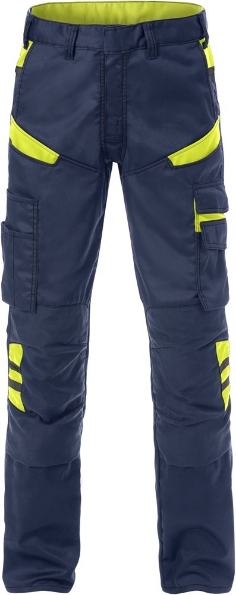Afbeeldingen van FRISTADS Broek 2555 STFP Marine Blauw/Fluor Geel C58