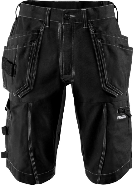 Afbeeldingen van FRISTADS Korte Stretchbroek 2607 FASG Zwart C60
