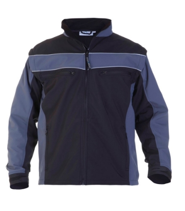 Afbeeldingen van HYDROWEAR Rome softshell jack Rome Zwart/grijs 3XL