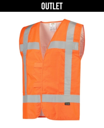 Afbeeldingen van TRICORP SAFETY Veiligheidsvest RWS Vlamvertragend Antistatisch 453008 Fluororanje M