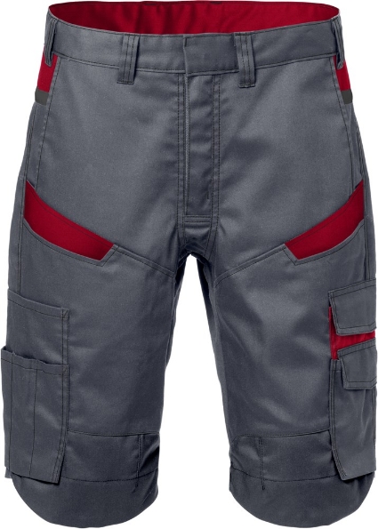 Afbeeldingen van FRISTADS Korte Broek 2562 STFP grijs/rood C52