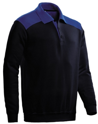 Afbeeldingen van Santino Polosweater Tesla navy/korenblauw M