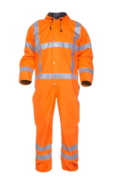 Afbeeldingen van HYDROWEAR Ureterp regenoverall fluor oranje XL