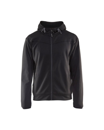 Afbeeldingen van Blåkläder Hoodie met rits 3363 zwart/grijs XS