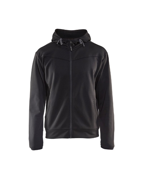 Afbeeldingen van Blåkläder Hoodie met rits 3363 Zwart/grijs 2XL