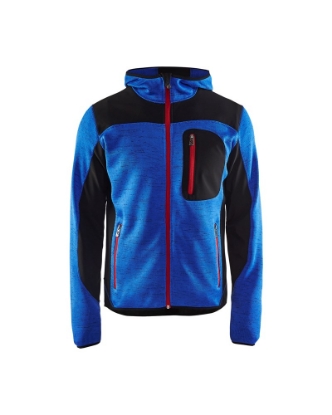 Afbeeldingen van Blåkläder Gebreid vest met softshell 4930 Blauw M