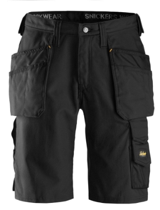 Afbeeldingen van Snickers Workwear Canvas+ Shorts 3014 zwart 62