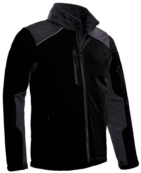 Afbeeldingen van Santino Tour softshell jas zwart/grafiet M