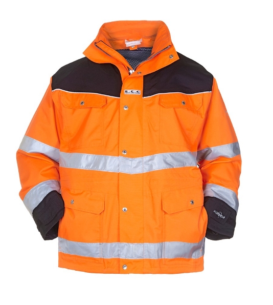 Afbeeldingen van HYDROWEAR Freiburg parka sep fluororanje/zwart XL
