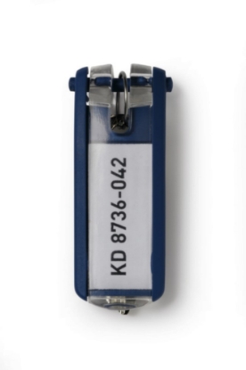 Afbeeldingen van Durable sleutellabel met ring blauw 6stuks, 195707