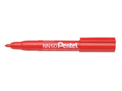 Afbeeldingen van Pentel Markeerstift NN50 1,5-3mm rood
