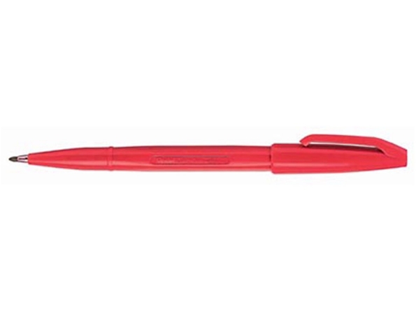 Afbeeldingen van Pentel Fijnschrijver S520 0,4mm rood
