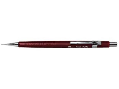 Afbeeldingen van Pentel vulpotlood p205, 0.5 mm, 1158, rood