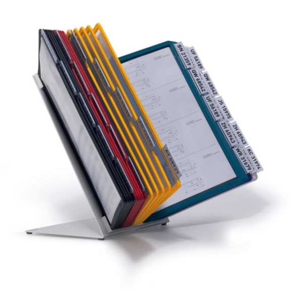 Afbeeldingen van Durable Tafel-zichtpanelensysteem, a4, verpakking 30 tassen, assorti, 551000, metaal