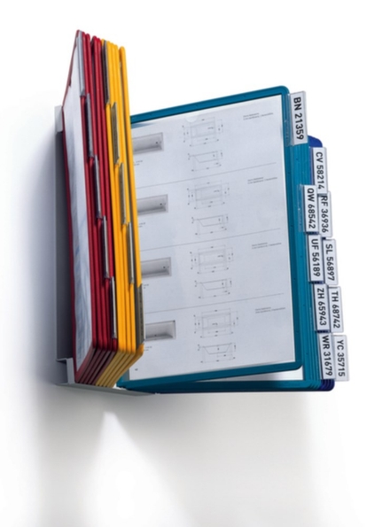 Afbeeldingen van Durable Wand-zichtpanelensysteem, a4, verpakking 20 tassen, assorti, 551200